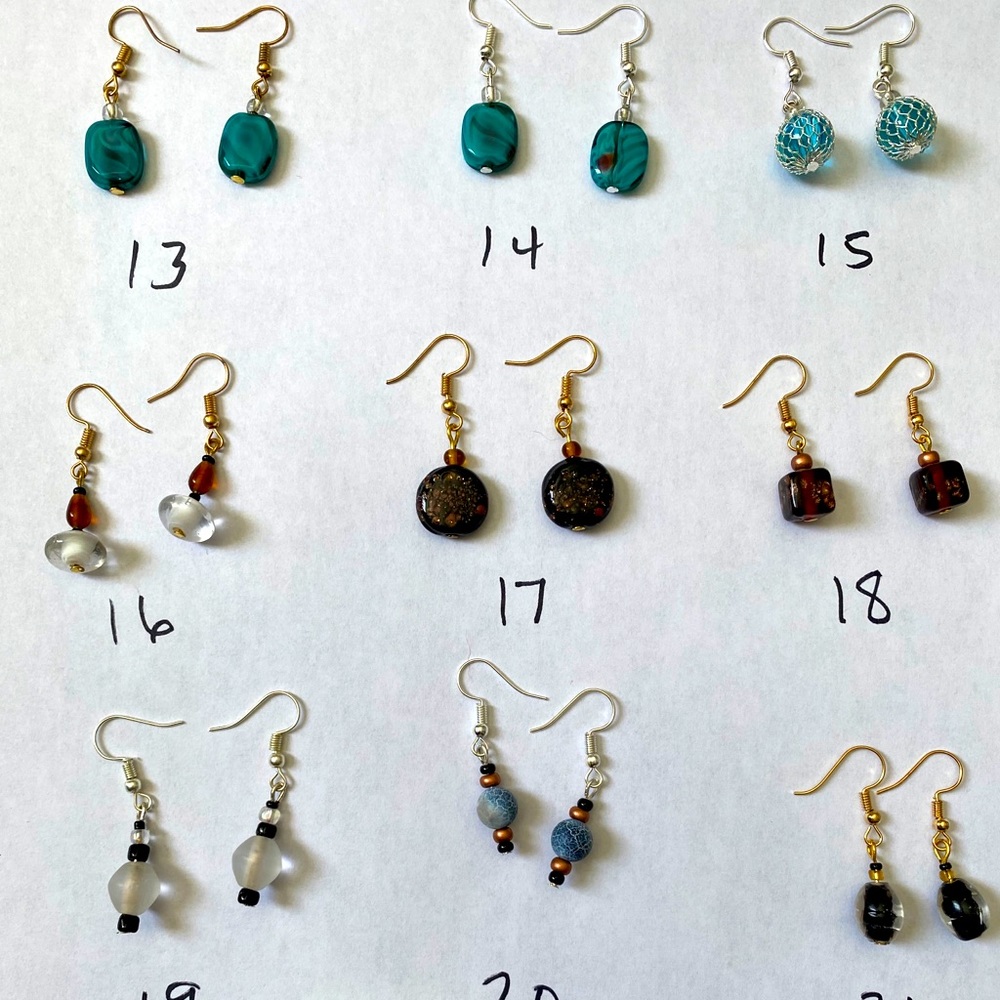 Various earrings
